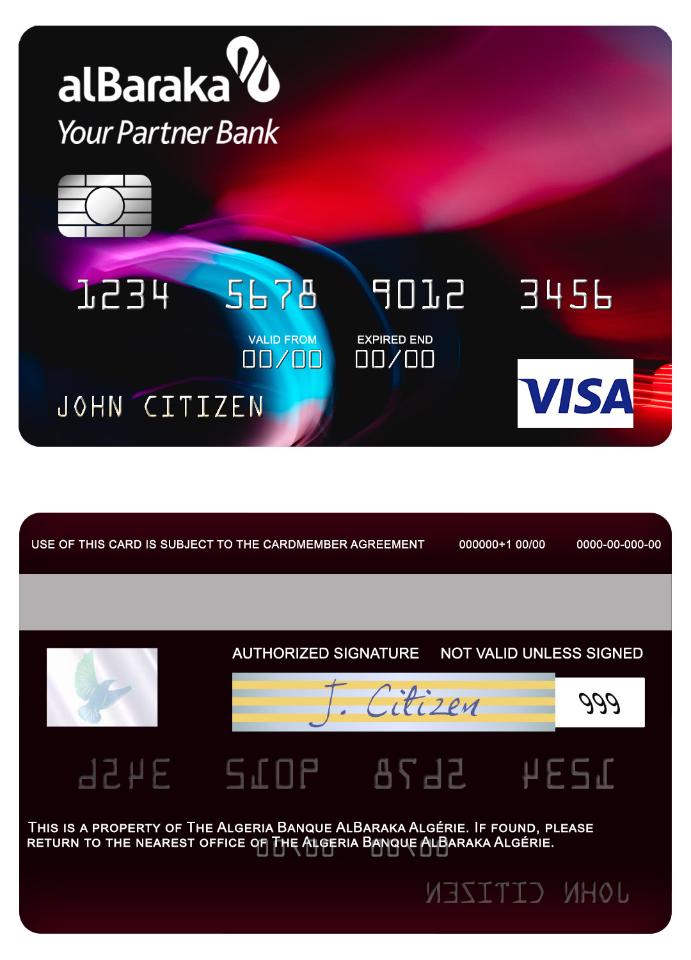 Algeria Banque AlBaraka Algérie visa card